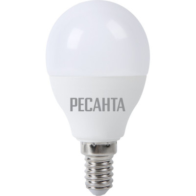 Лампа светодиодная РЕСАНТА LL-R-G45-7W-230-4K-E14
